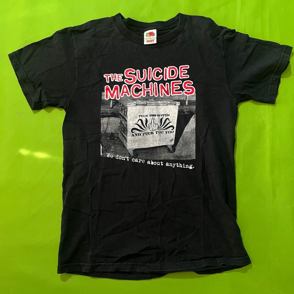 VTG The Suicide Machines Band T-Shirt Small Black Punk Ska‎ F The System Graphic